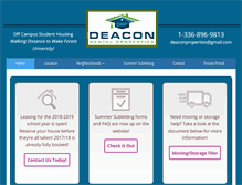 Tablet Screenshot of deaconrentalproperty.com